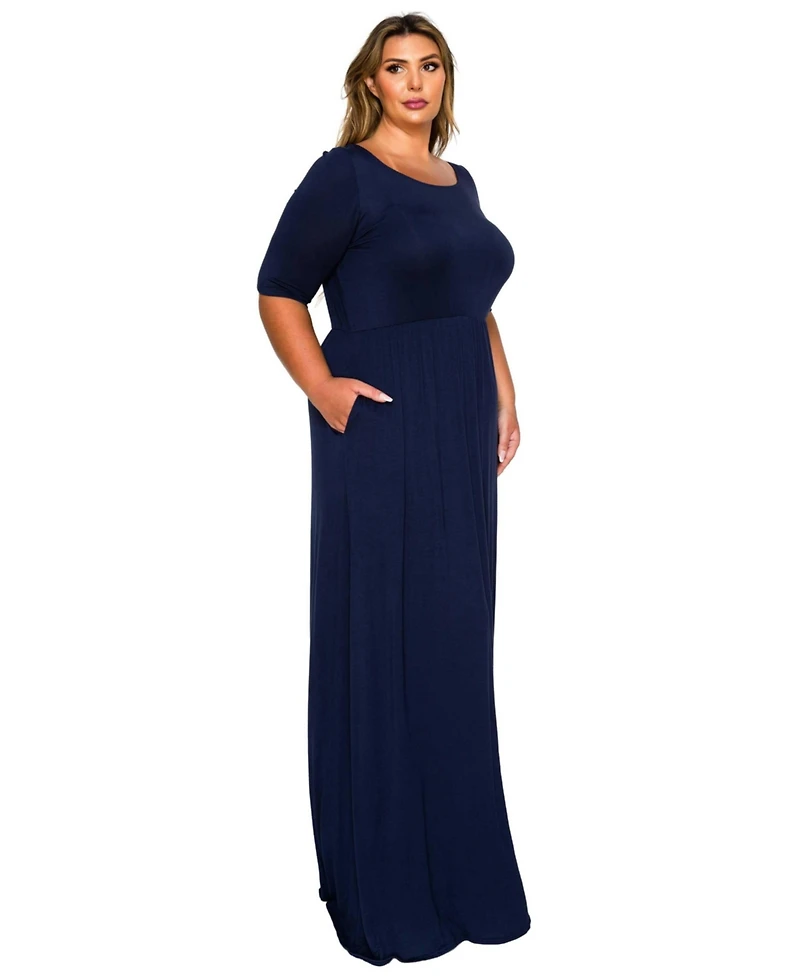 L I V D Plus Eva Pocket Maxi Dress