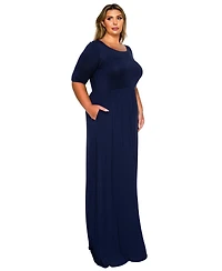 L I V D Plus Eva Pocket Maxi Dress
