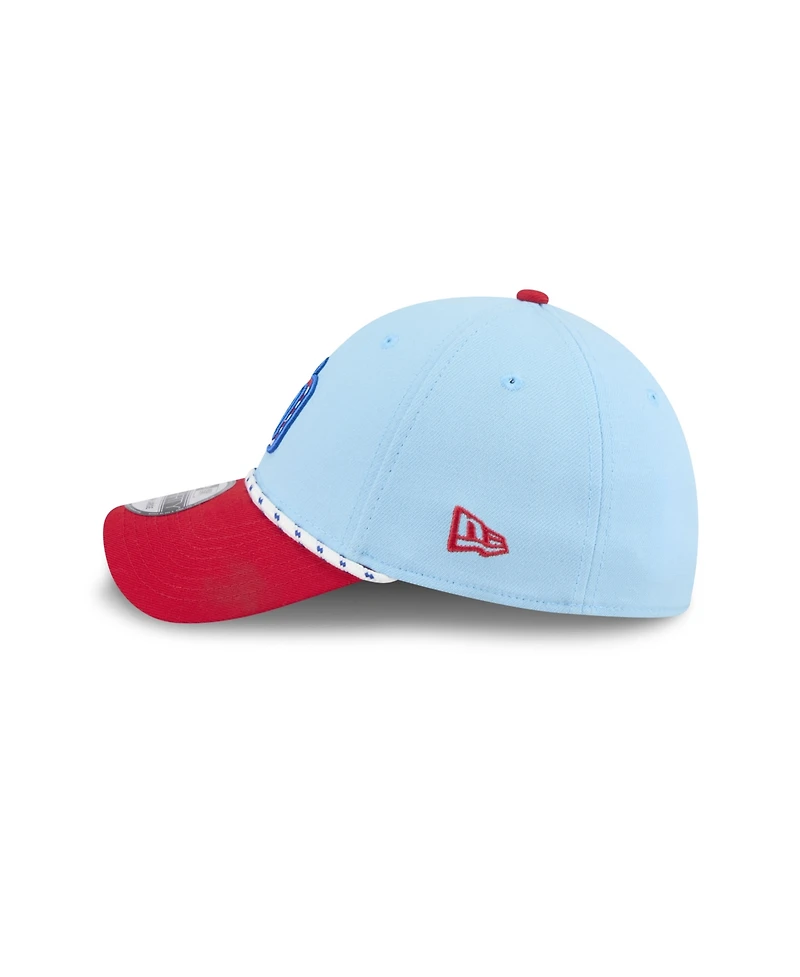 New Era Men's Light Blue/Red San Diego Padres 2025 Fourth of July 39THIRTY Flex Hat