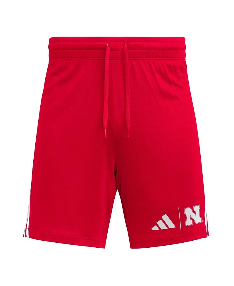 Adidas Men's Scarlet Nebraska Huskers Aeroready 7" Shorts
