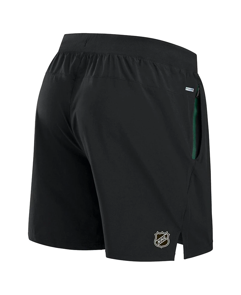 Fanatics Men's Black Minnesota Wild Authentic Pro Rink Performance Shorts