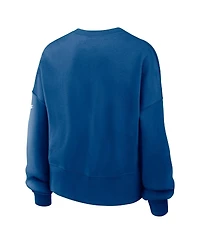 Nike Women's Royal Indianapolis Colts Oversized Rewind Pullover Sweatshirt