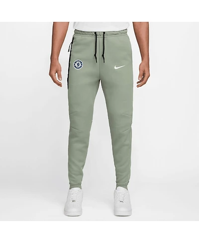 Nike Men's Green Chelsea Tech Fleece Joggers Pants