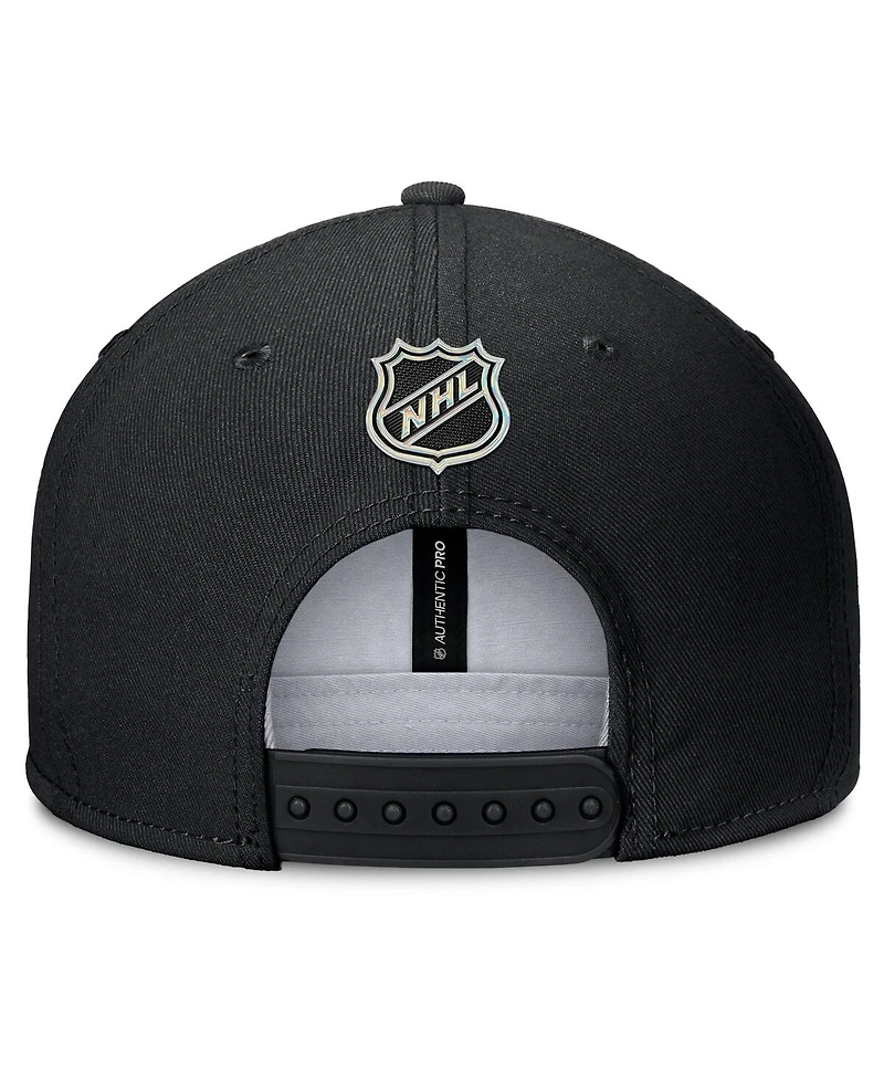 Fanatics Men's Black San Jose Sharks Authentic Pro Alternate Jersey Snapback Hat