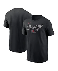 Nike Men's Black Chicago White Sox City Connect Wordmark T-Shirt