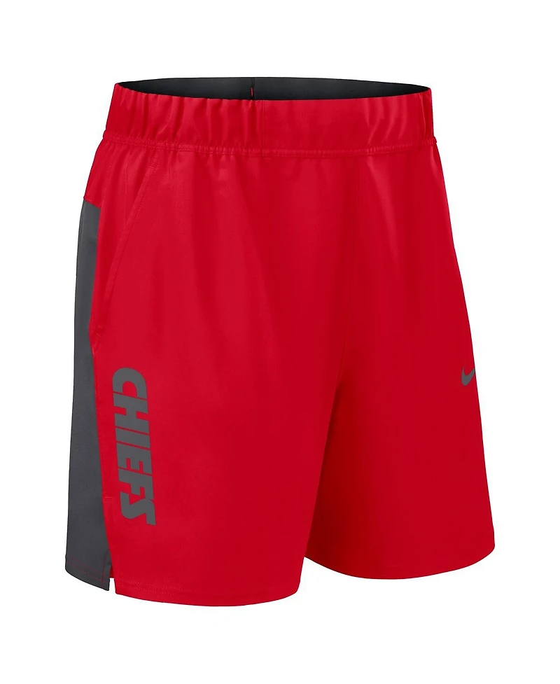 Nike Men's Red Kansas City Chiefs Woven Victory Performance Shorts