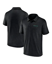 Logo Athletic Men's Black Miami Dolphins Unstoppable Polo Shirt