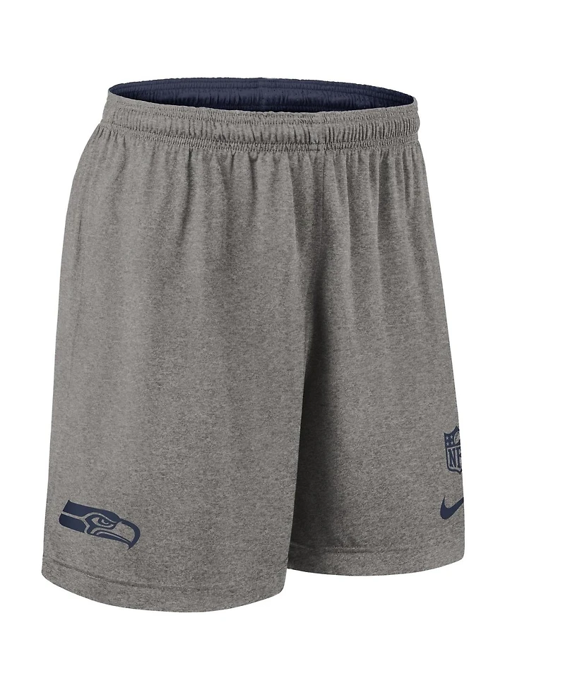 Nike Men's College Navy Seattle Seahawks Sideline Reversible Performance Shorts