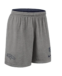 Nike Men's Navy Denver Broncos Sideline Reversible Performance Shorts