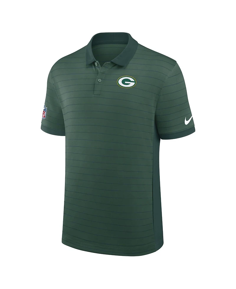 Nike Men's Green Bay Packers Sideline Victory Stripe Performance Polo Shirt
