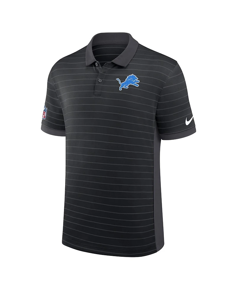Nike Men's Detroit Lions Sideline Victory Stripe Performance Polo Shirt