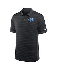 Nike Men's Detroit Lions Sideline Victory Stripe Performance Polo Shirt