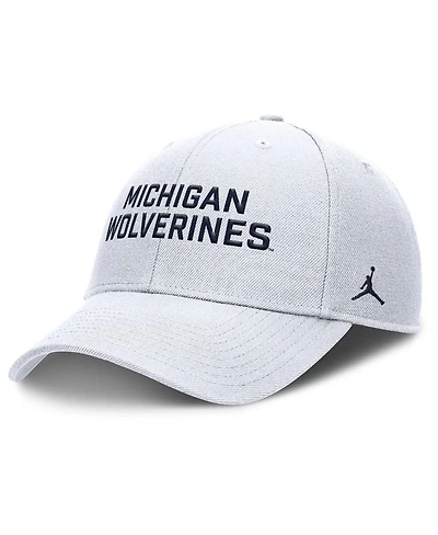 Nike Men's White Michigan Wolverines Rise Practice Adjustable Hat