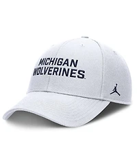 Nike Men's White Michigan Wolverines Rise Practice Adjustable Hat