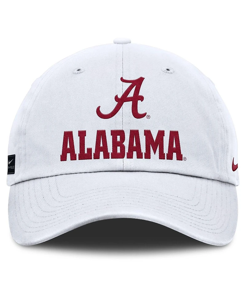 Nike Men's White Alabama Crimson Tide 2025 Sideline Club Adjustable Hat