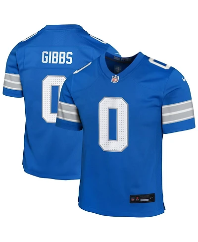 Nike Big Boys and Girls Jahmyr Gibbs Blue Detroit Lions Team Game Jersey