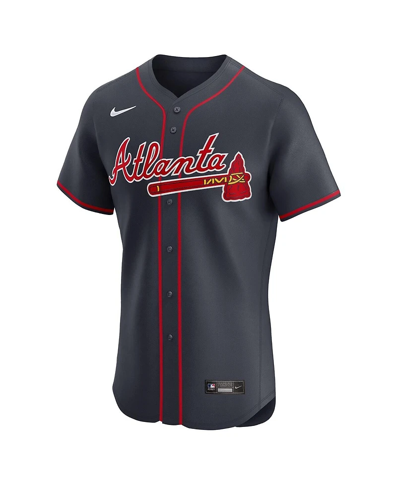 Nike Men's Ronald Acuna Jr. Navy Atlanta Braves Alternate Elite Jersey