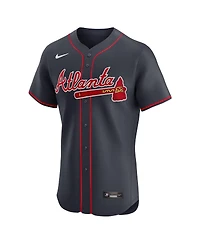 Nike Men's Ronald Acuna Jr. Navy Atlanta Braves Alternate Elite Jersey