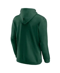 Fanatics Men's Green Minnesota Wild 2025 Stanley Cup Playoffs Breakout Fleece Pullover Hoodie