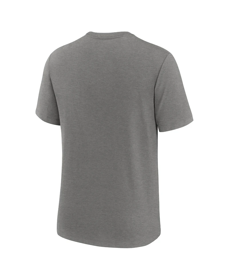 Nike Men's Heather Gray New York Yankees Local Hometown Tri-Blend T-Shirt