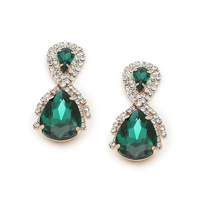 Sohi Teardrop Stone Drop Earrings