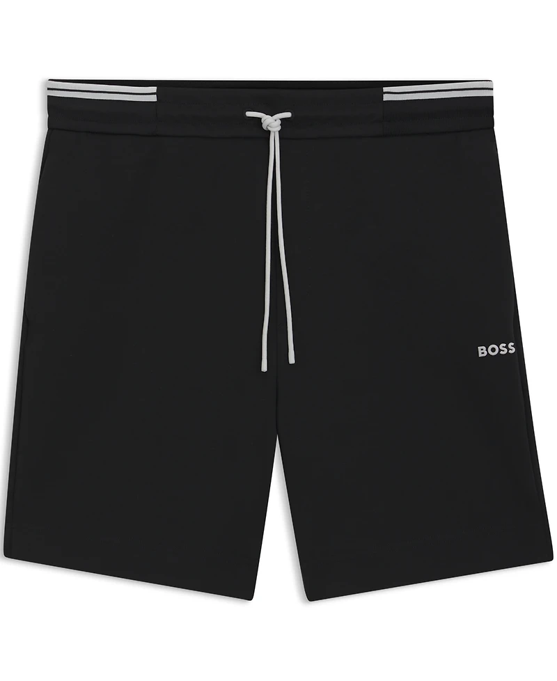 Boss by Hugo Men's Cotton-Blend Stripe Detail Shorts