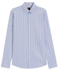 Boss by Hugo Men's Stretch-Cotton Dobby Regular-Fit Shirt
