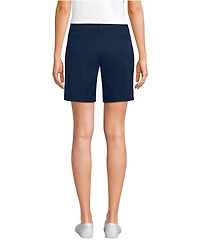 Lands' End School Uniform Women's Active Performance 9" Chino Shorts