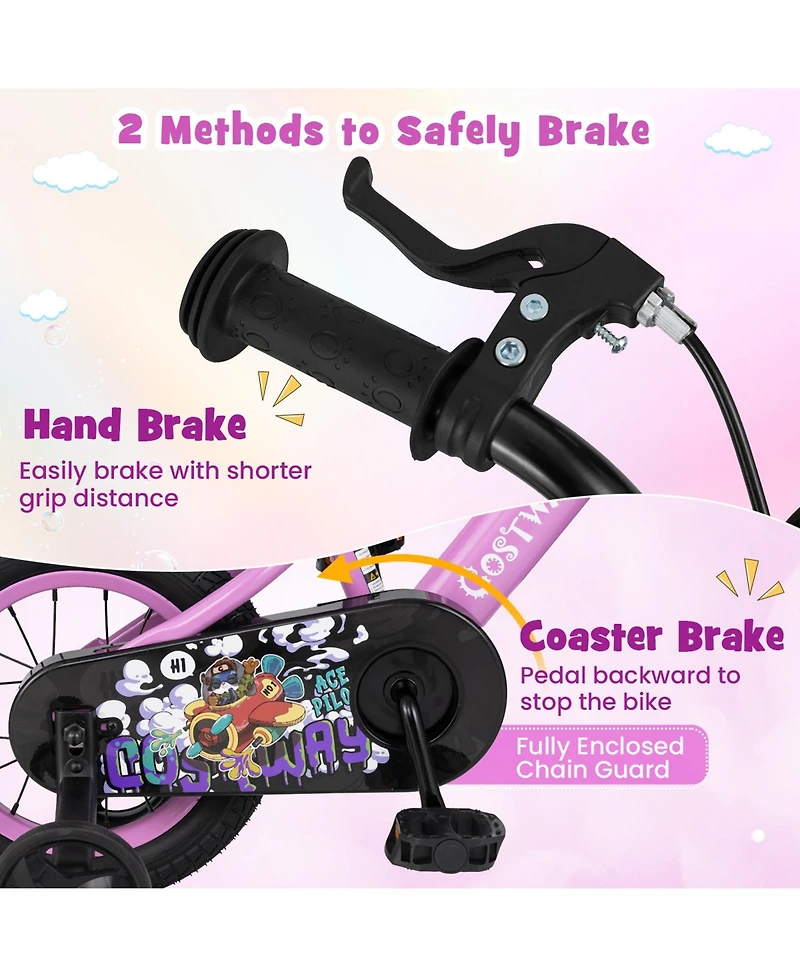 Kids Bike for 3-5 Years Old Sport Bicycle with Adjustable Handlebar and Saddle