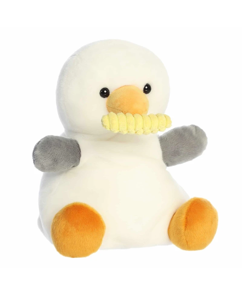 Aurora Medium Buoy Seagull With Fry Palm Pals Adorable Plush Toy White 12"