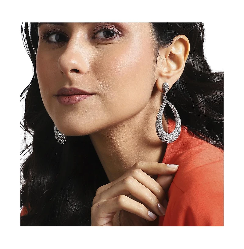 Sohi Hollow Pear Drop Earrings