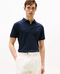 Tommy Hilfiger Men's Regular-Fit Liquid Cotton Collar Stripe Detail Polo Shirt