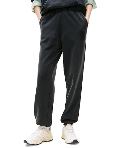 Tommy Jeans Women's High-Rise Cotton Crest Sweatpants