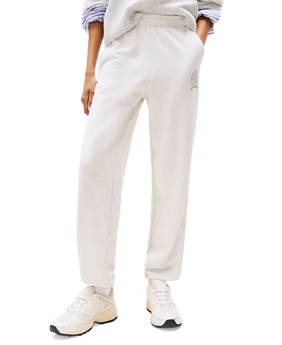 Tommy Jeans Women's High-Rise Cotton Crest Sweatpants