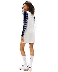 Tommy Jeans Women's Scoop-Neck Sleeveless Pinafore Dress