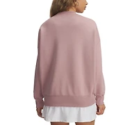 Under Armour Women's Rival Fleece Oversized Varsity Sweatshirt