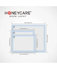 HoneyCare All-Absorb, Large Dog and Puppy Training Pads, Ultra Absorbent and Odor Eliminating, Leak-Proof 5-Layer Potty Training Pads with Quick-Dry S