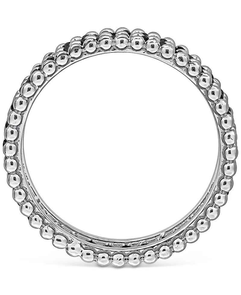 Black Diamond Double Row Beaded Eternity Band (1-1/6 ct. t.w.) 14k Gold