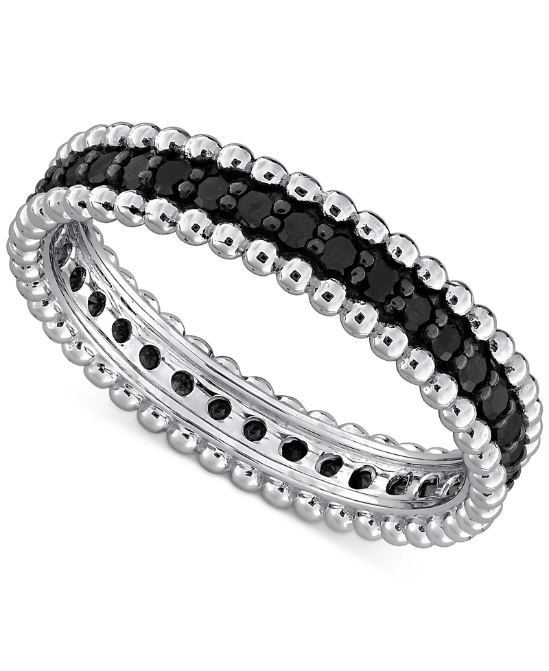 Black Diamond Eternity Band (1/2 ct. t.w.) 14k White or Yellow Gold