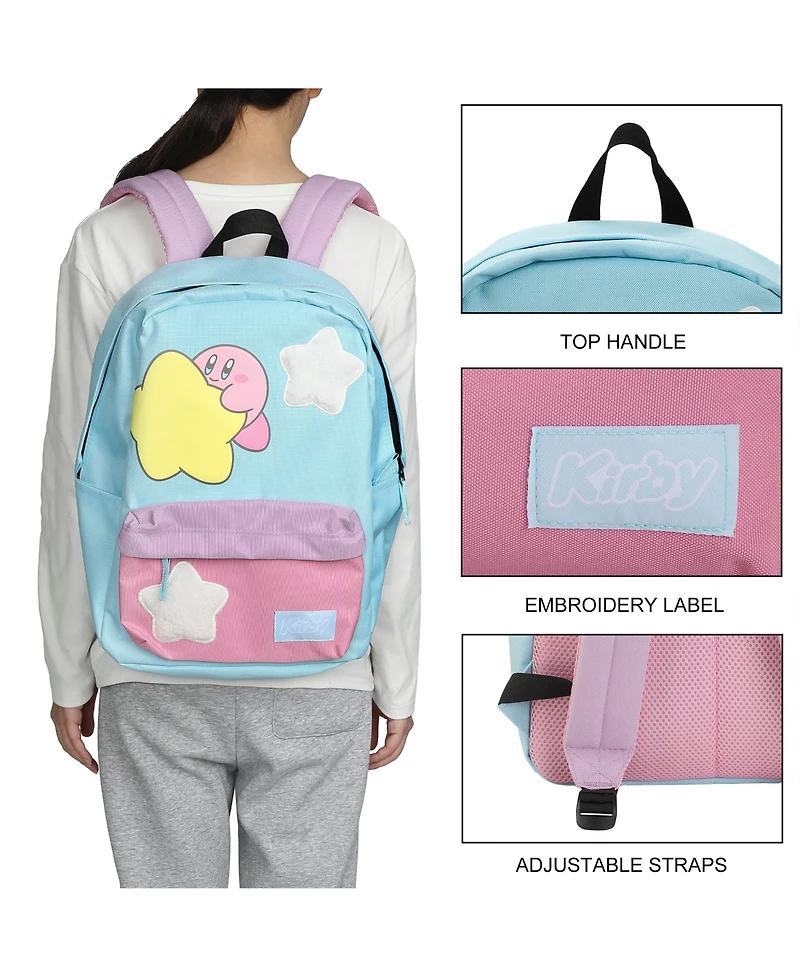 Kirby Stars 17" Pink & Blue adult Backpack