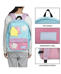 Kirby Stars 17" Pink & Blue adult Backpack