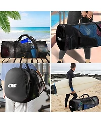 Gse Games & Sports Expert Large Mesh Equipment Duffel Bag, Scuba Bag with Zipper for Diving Equipment