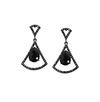 Sohi Stone Bow Drop Earrings