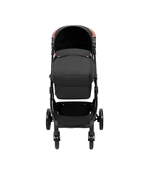 Slickblue Baby Stroller with Adjustable Backrest Footrest One-Click Fold Cup Holder and Carry Bag