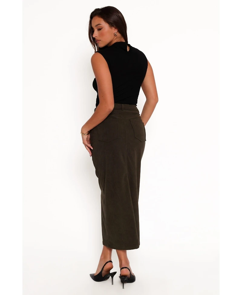 Petal and Pup Women's Myra Corduroy Midi Skirt