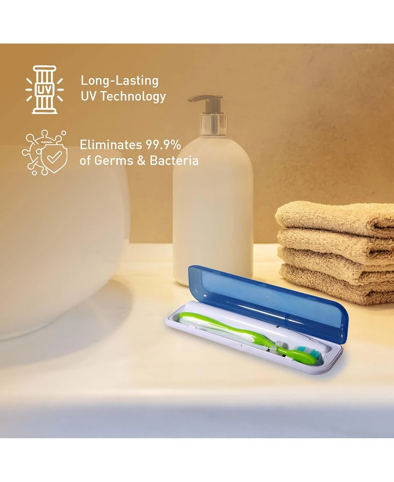 Pursonic 3-Pack Portable Uv Toothbrush Sanitizer Bundle – Compact Protection for a Cleaner Smile