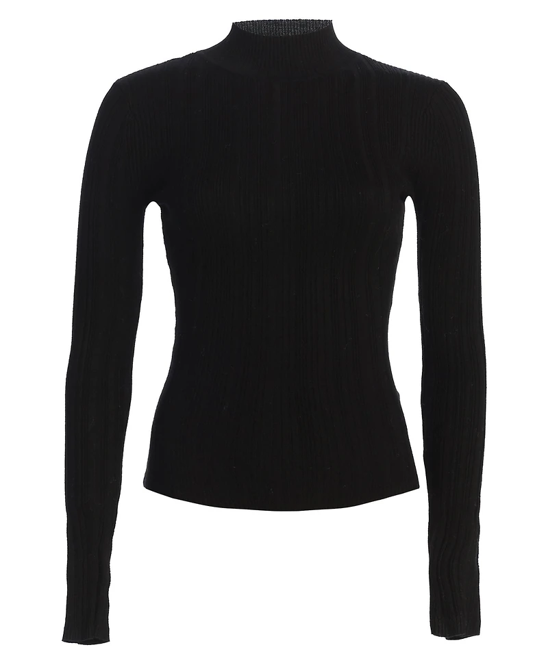 Jluxlabel Women's Ribbed Mock Neck Top