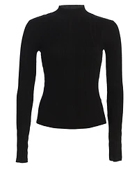Jluxlabel Women's Ribbed Mock Neck Top