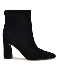 Nine West Women's Reraye Flared Block Heel Ankle Booties