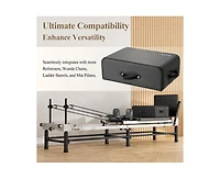 Mikolo Pilates Box for Reformer – Durable Pu Leather, Anti-Slip, Includes Pilates Ring